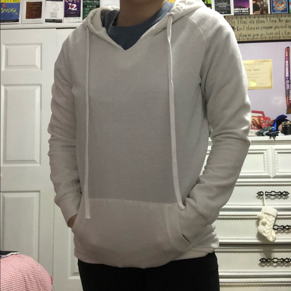 White Medium Pullover Hoodie